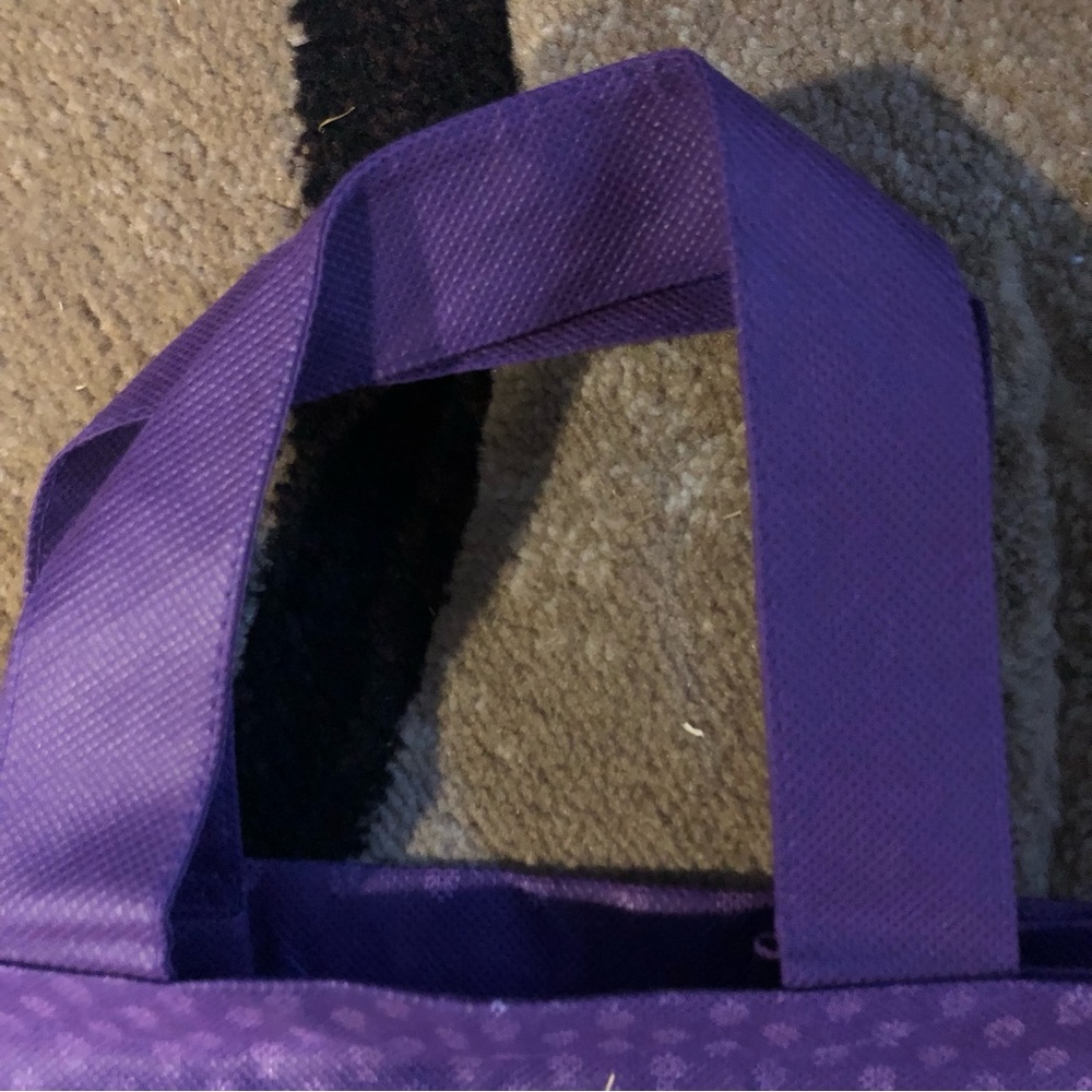 Buckingham Palace Royal Collections Shop Gift Bag Euc Purple With Crown View 3
